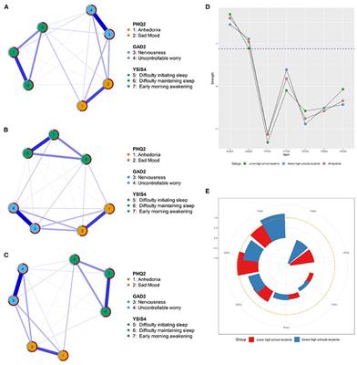 Mapping network connection among symptoms of anxiety, depression, and sleep disturbance in Chinese high school students